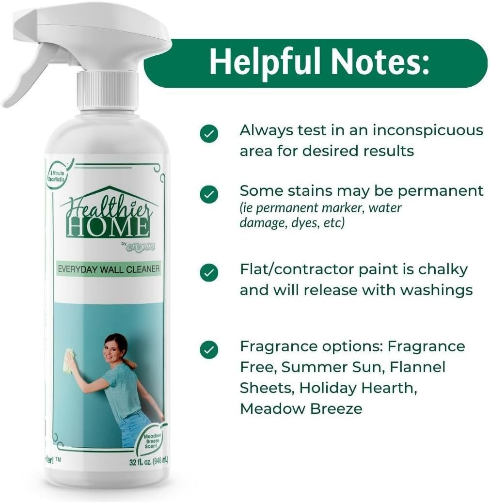 CHOMP! Painted Wall Cleaner Spray: Healthier Home 5-Minute Cleanwalls 4-In-1