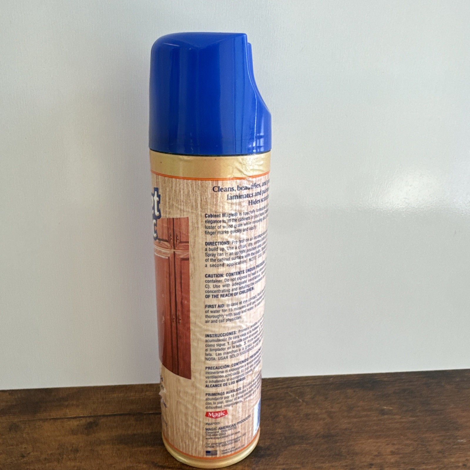 Vintage Original Cabinet Magic Wood Cleaner Polish 17oz Old Stock Restore NEW