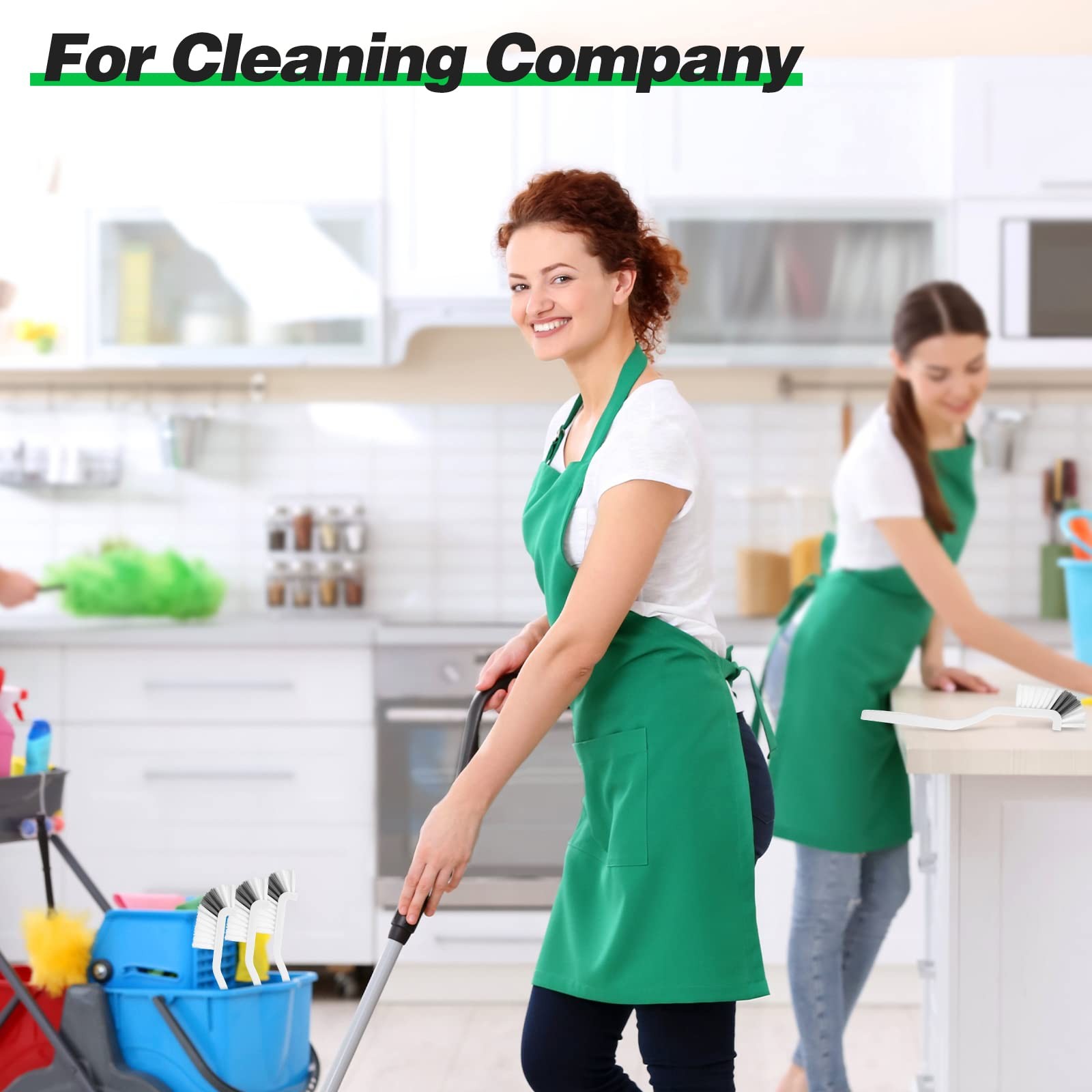 24 Pcs Kitchen Scrub Brush Bulk Sink Bathroom Edge Corner Cleaning Brush Righ…