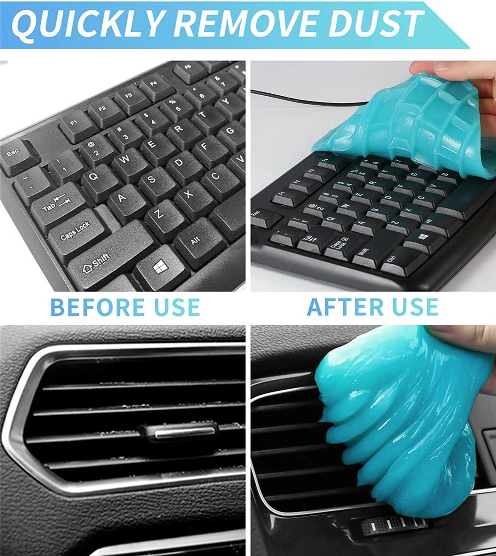 Car Interior Cleaning Gel Dust and Dirt Remover for Auto Vents and Keyboards 160