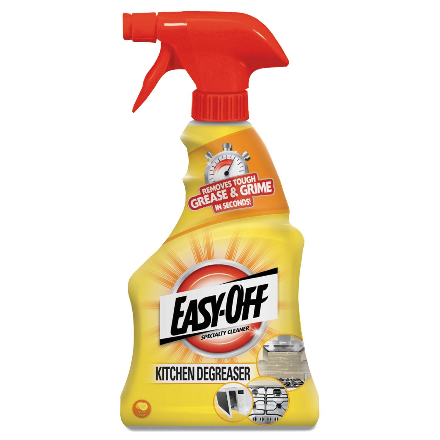 Specialty Kitchen Degreaser Cleaner, Clear, Lemon, 16 Fl Oz