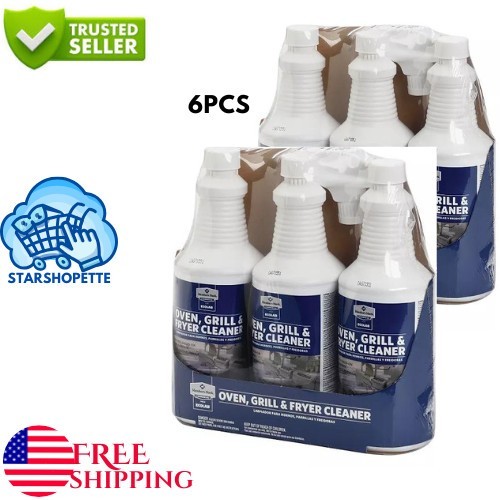 6 PACK – Member’s Mark Commercial Oven, Grill and Fryer Cleaner (32 oz.)