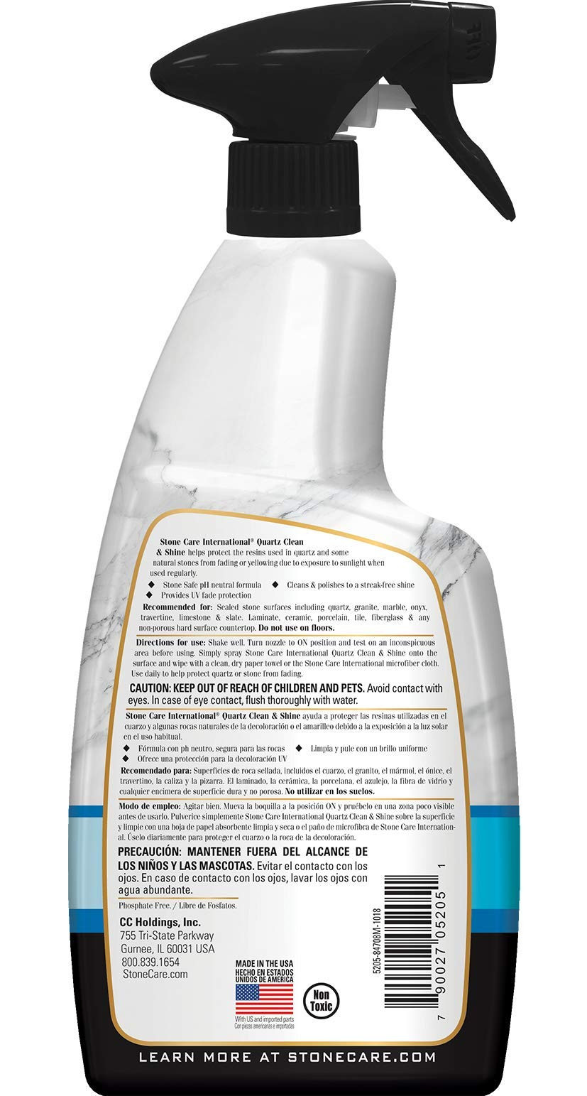 Quartz Cleaner and Polish – 24 Ounce (2 Pack) – Clean & Shine Your Quartz Cou…