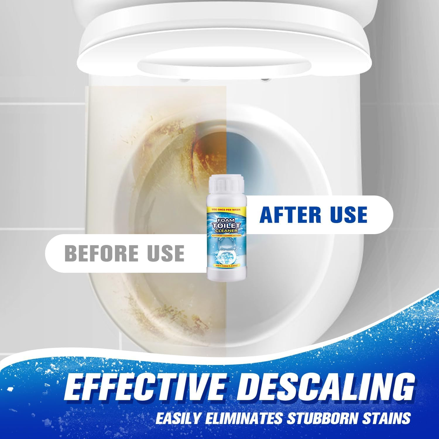 2Pcs Foam Toilet Cleaner, 2025 Upgrade Powerful Toilet Bowl Cleaner, Advanced Ho