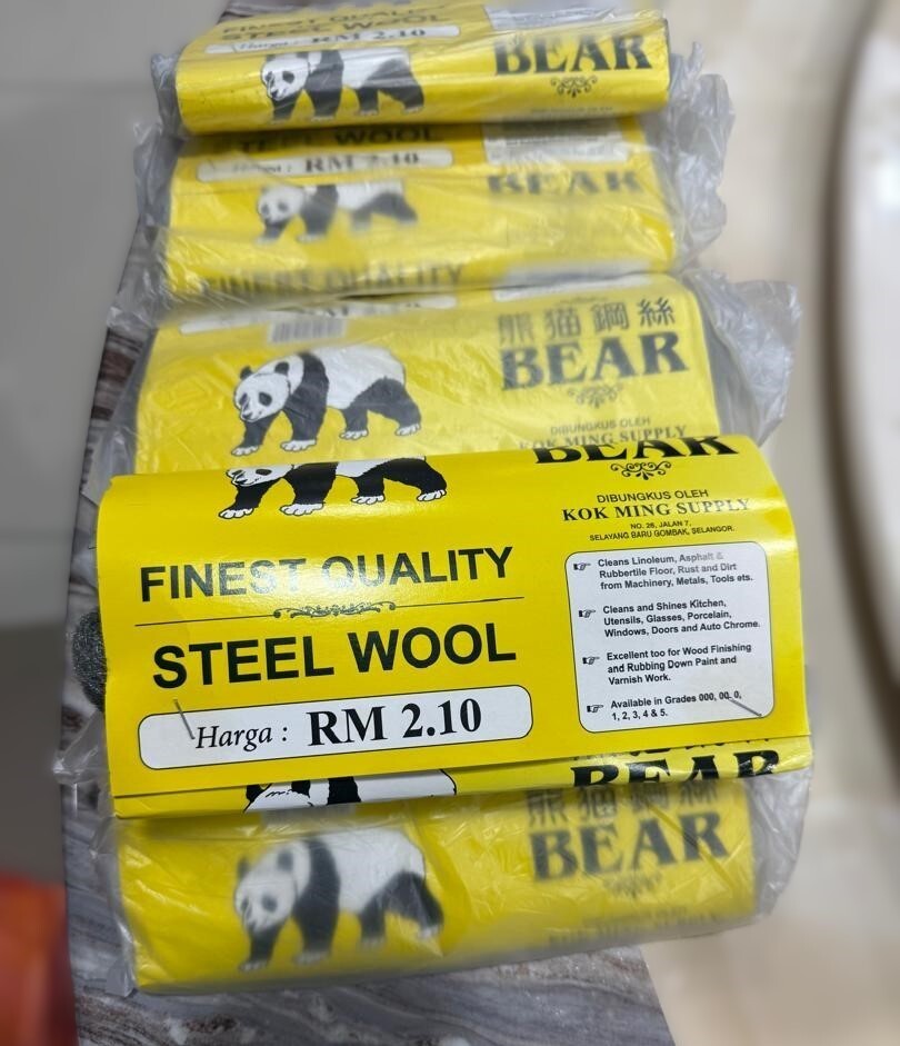 Finest Quality Steel Wool For Mutlipurpose Cleaning 40gm +- 6 Packs