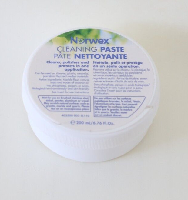New Norwex Cleaning Paste Cracked Lid Dirt & Stains Removal 6.76 oz Large