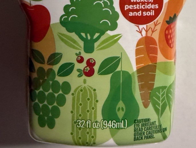 Veggie Wash Organic Fruit and Vegetable Wash Soaker, 32 Fluid Ounce