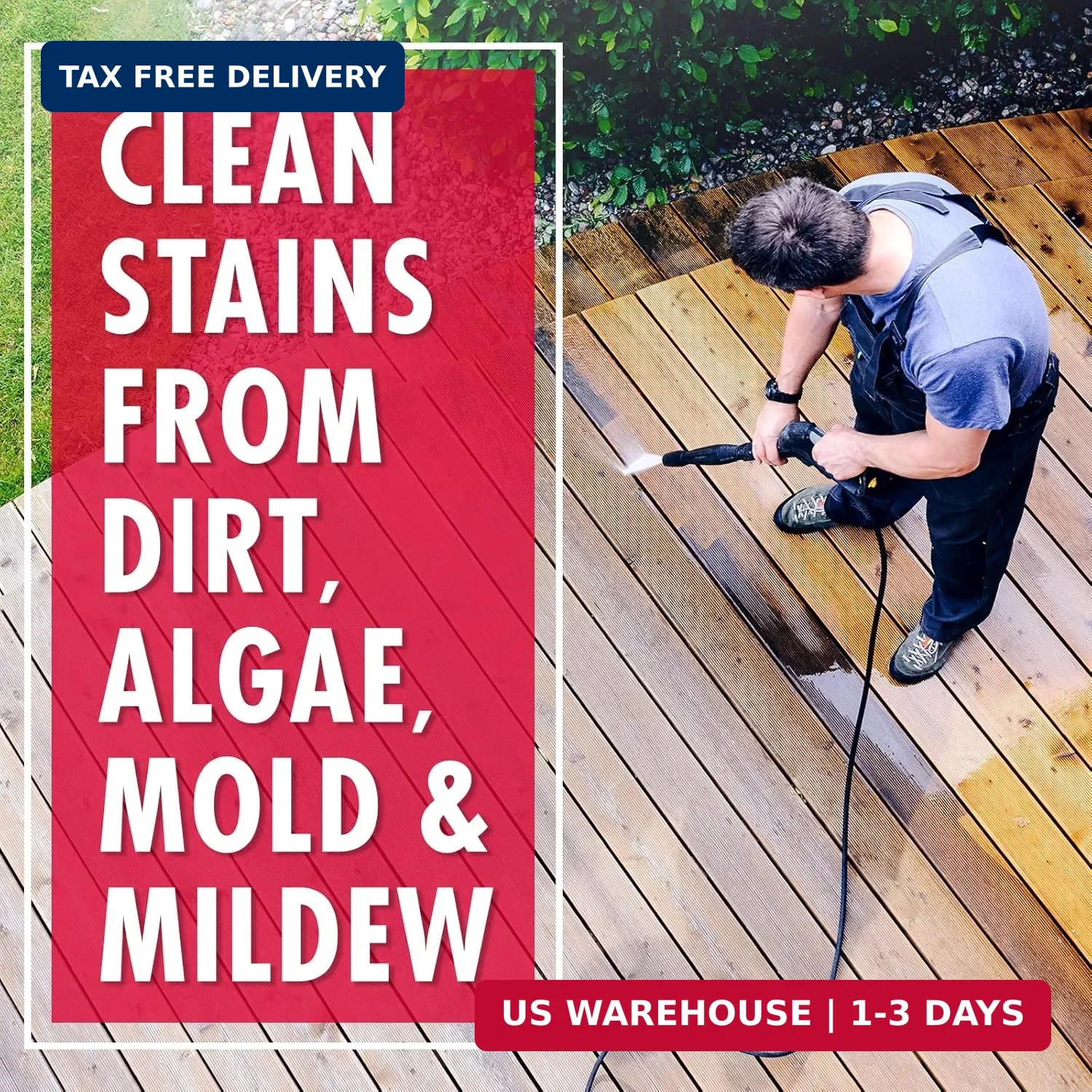 30 SECONDS Outdoor Mold & Mildew Stain Remover Spray | Ready To Use | 32 fl. oz.