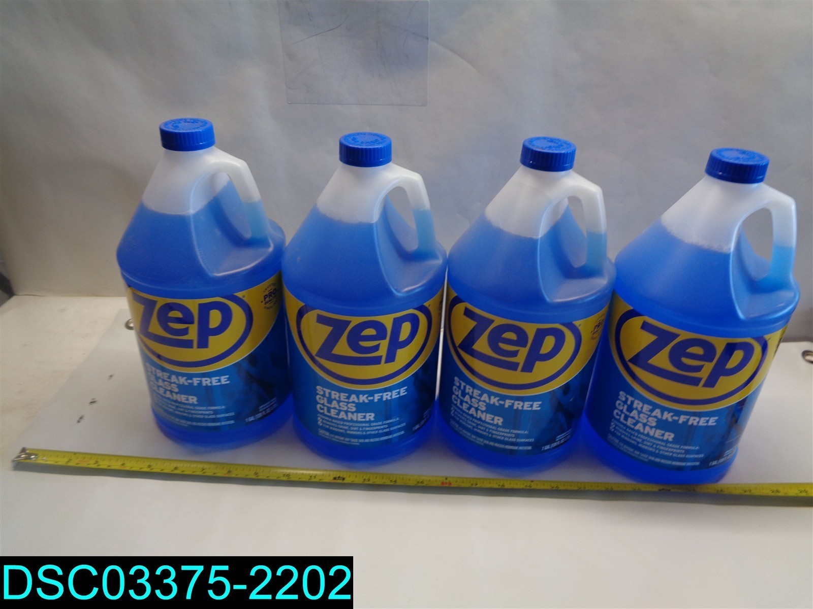 QTY=4 GAL: (1GAL X 4) Zep Streak-Free Glass Cleaner