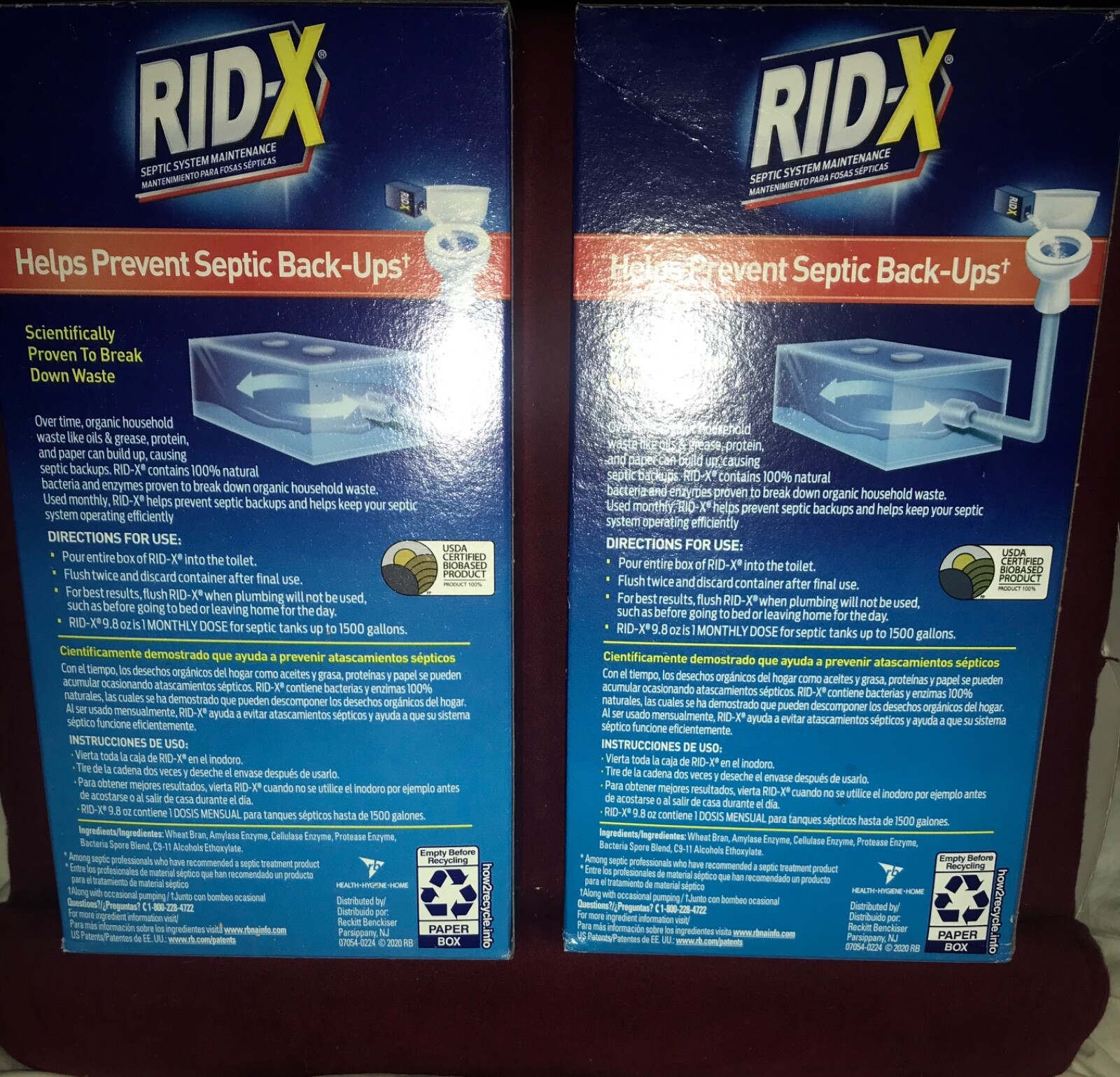 RID-X Septic Tank Treatment 2 Month Supply Of Powder 9.8 oz 100% Biobased NEW