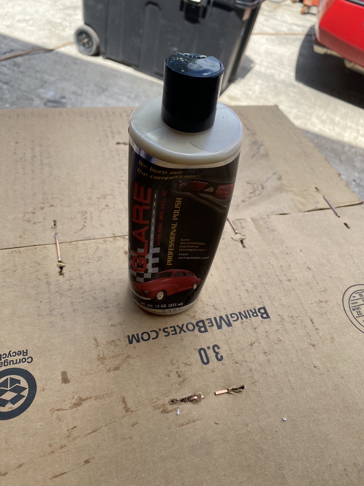 GLARE Ultra 2000 PROFESSIONAL Auto POLISH Wax – 12OZ 1 Dented Bottle But Good