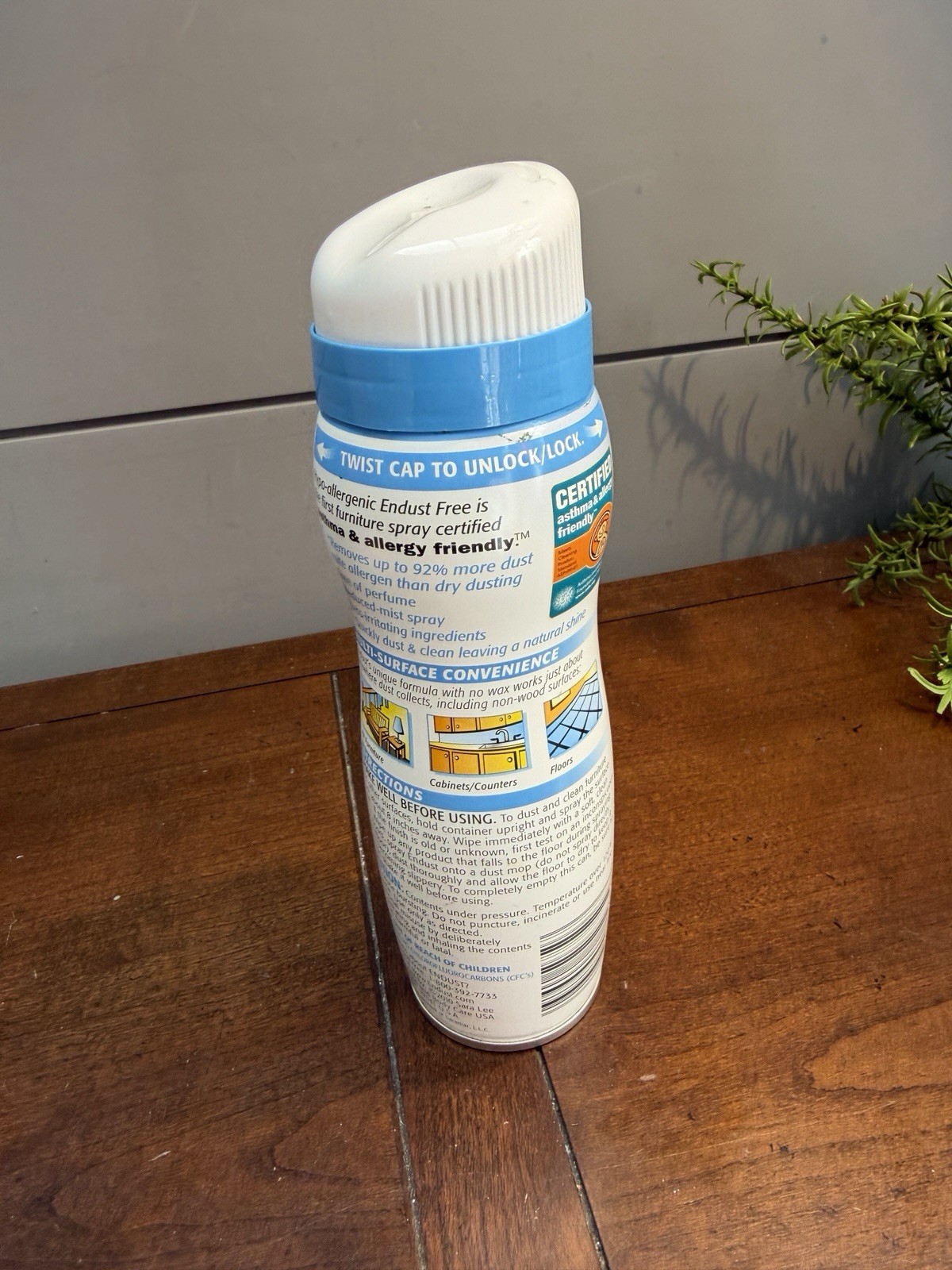 Endust Fragrance Free Hypo-Allergenic Dusting and Cleaning Spray, Hypo-Allergeni