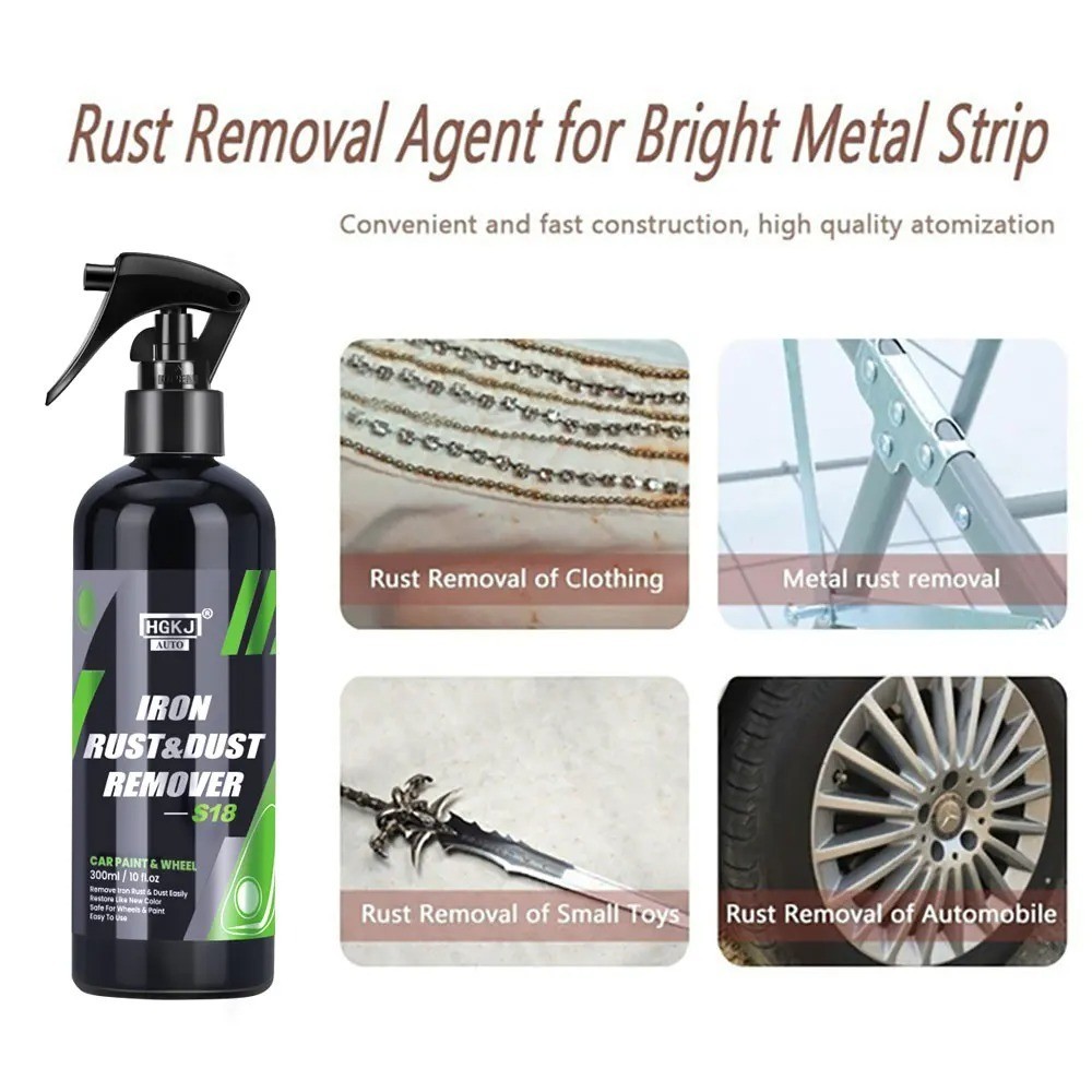 HGKJ Iron Remover Spray Wheel Cleaner Rust Dust Fallout Remover 50-300ML