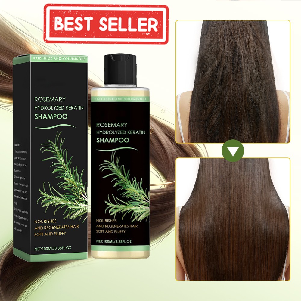 Organic Rosemary Hair Growth Shampoo for Natural Thickening & Strengthening