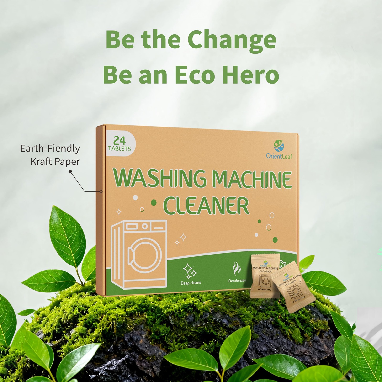 Washing Machine Cleaner Washer Descaler Tablets For Front Top Load 24 PCS