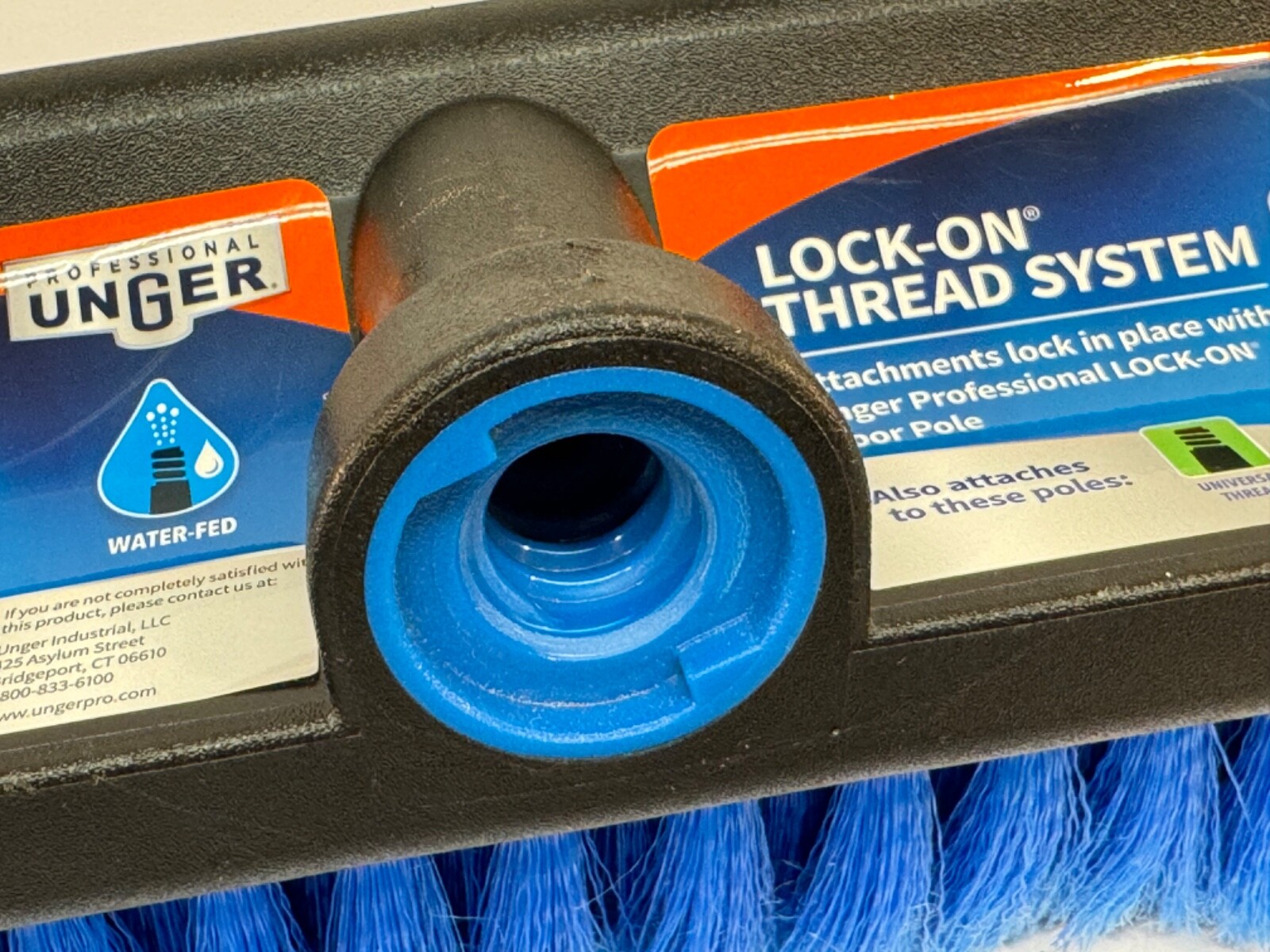 10″ Hydropower Soft Brush with Squeegee and Water-Fed Multi-Angle Wash Brush.