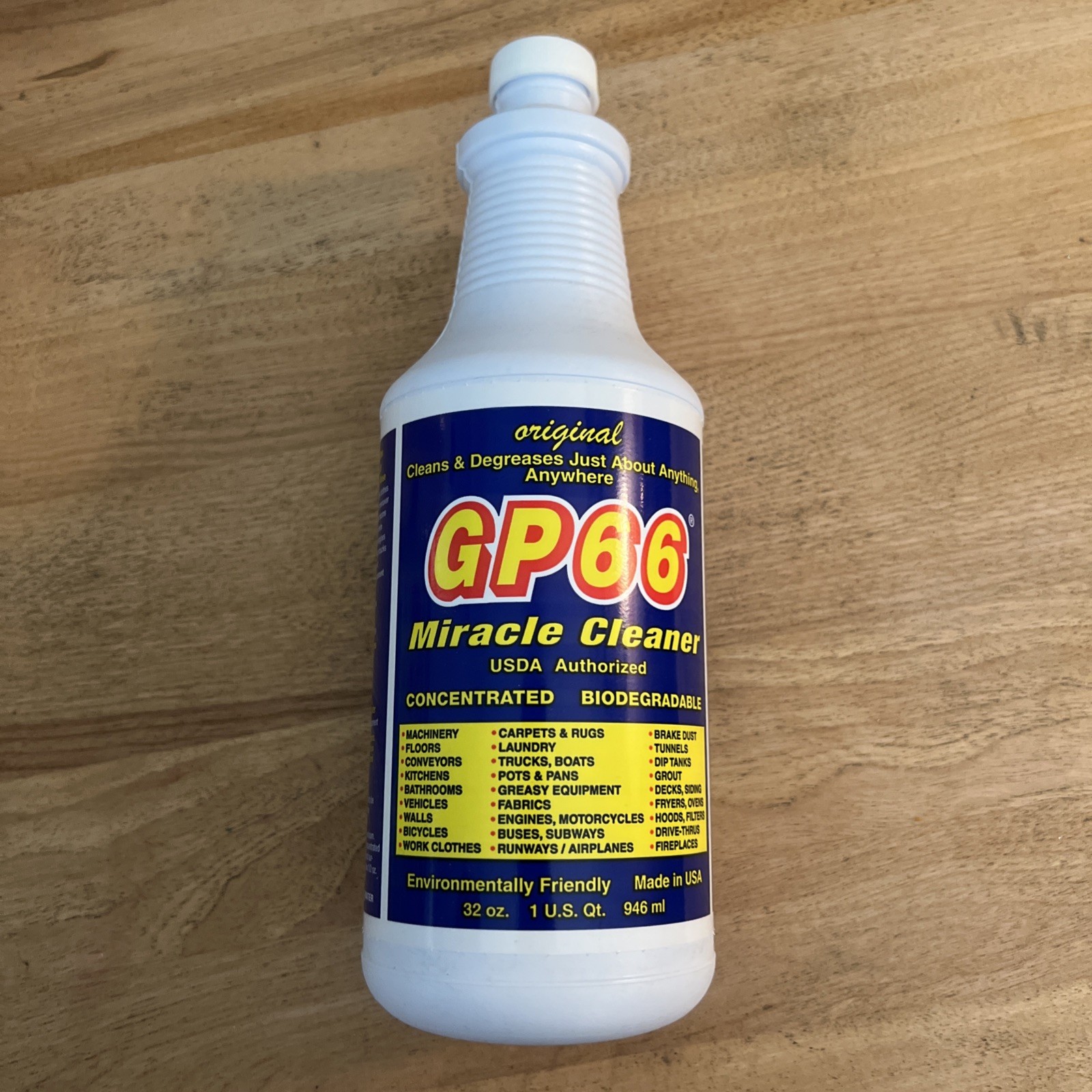 GP66 Miracle Cleaner & Degreaser Concentrate 1Quart 32oz NEW Sealed