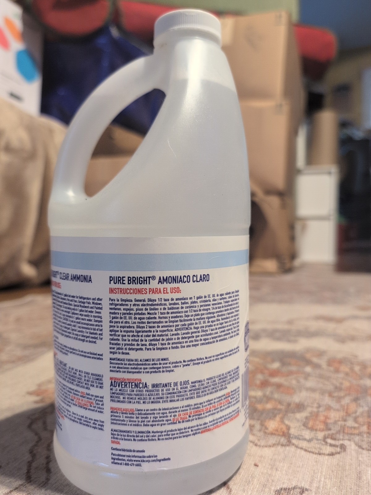Pure Bright Clear Ammonia 64 oz 2Qt Multi-Surface Cleaner
