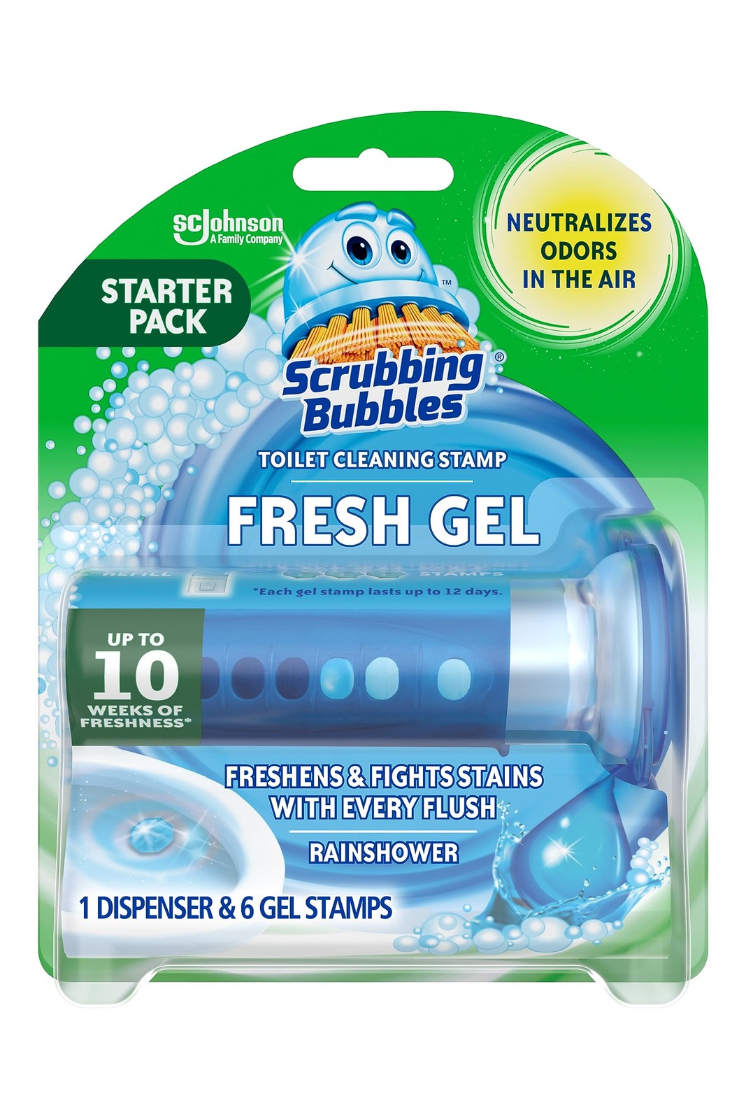 Scrubbing Bubbles Fresh Gel Toilet Bowl Cleaning 1.34 Ounce (Pack of 1), Blue