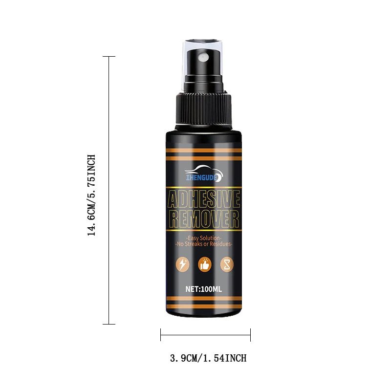 Traceless Sticker Adhesive Remover Spray 4 oz Safe For Glass Metal Plastic