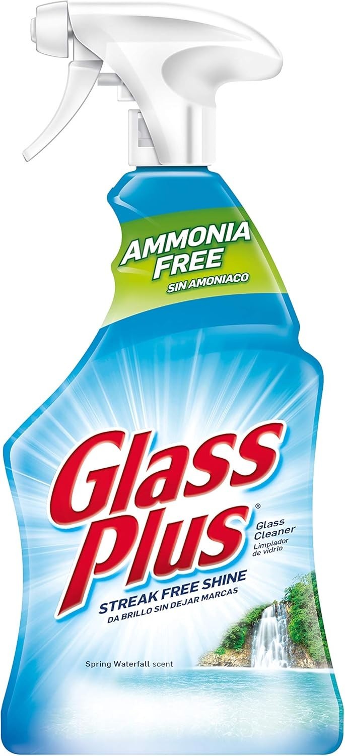 Streak Free Glass Cleaner, 32 Oz with Spring Waterfall Scent for All Surfaces