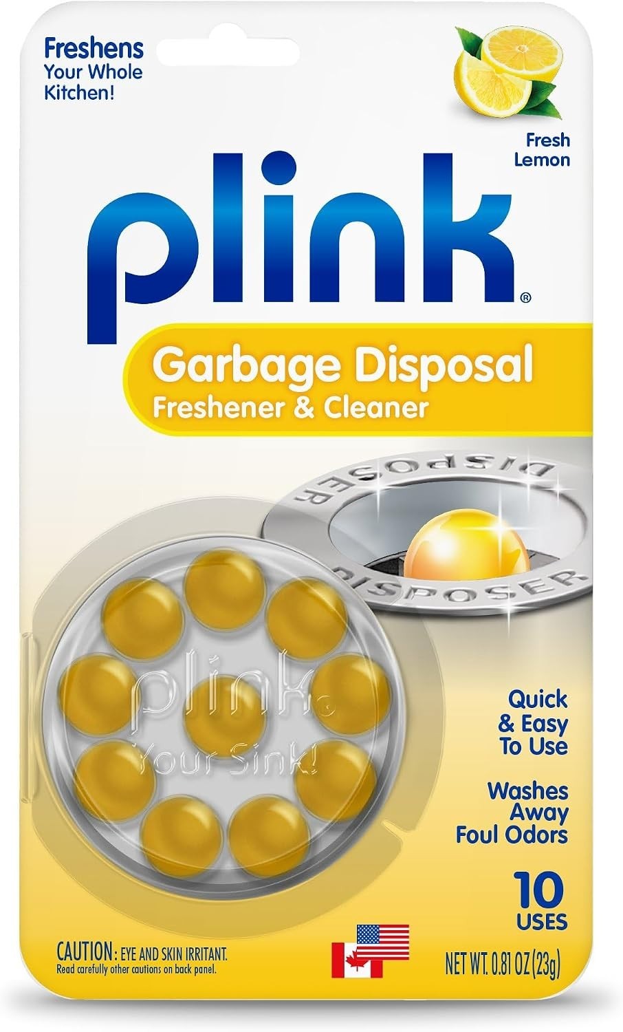Garbage Disposal Cleaner, Freshener & Odor Removing Balls, Easy To Use, Fresh Le
