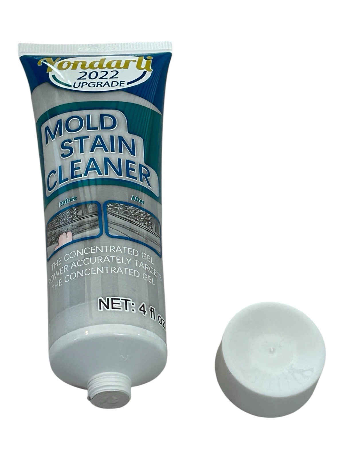 Mold Stain Cleaner, 4oz Gel – for Washing Machines, Tile, etc.