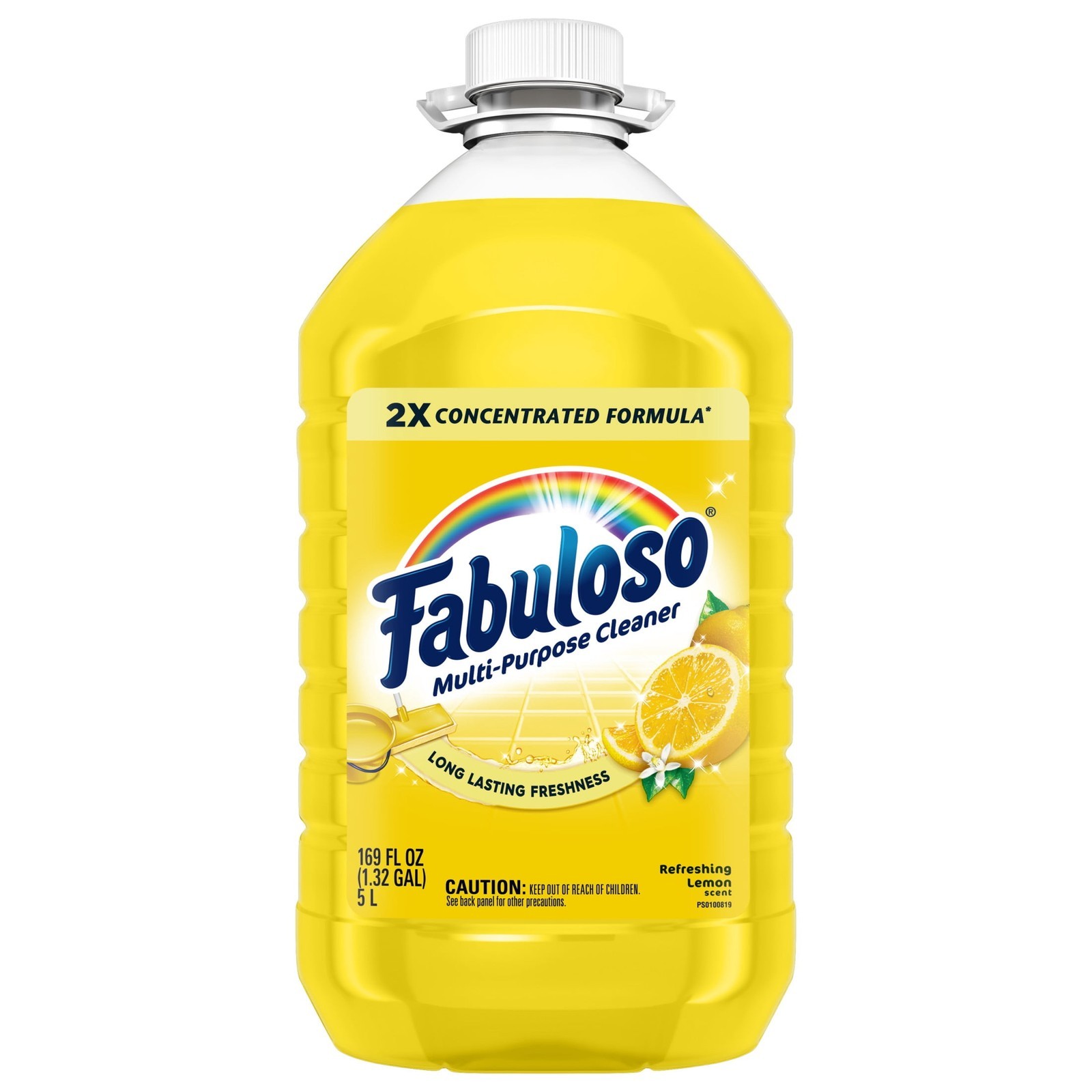 2X Multi-Purpose Cleaner No Rinse Floor Cleaner Refreshing Lemon Scent 169 fl oz