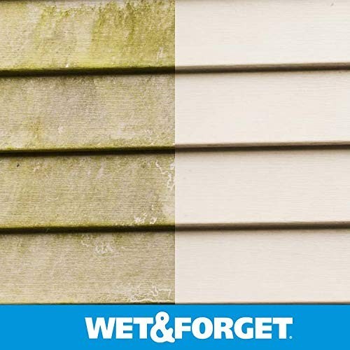 Wet & Forget Moss Mold Mildew Algae Cleaner 64oz Outdoor MultiSurface