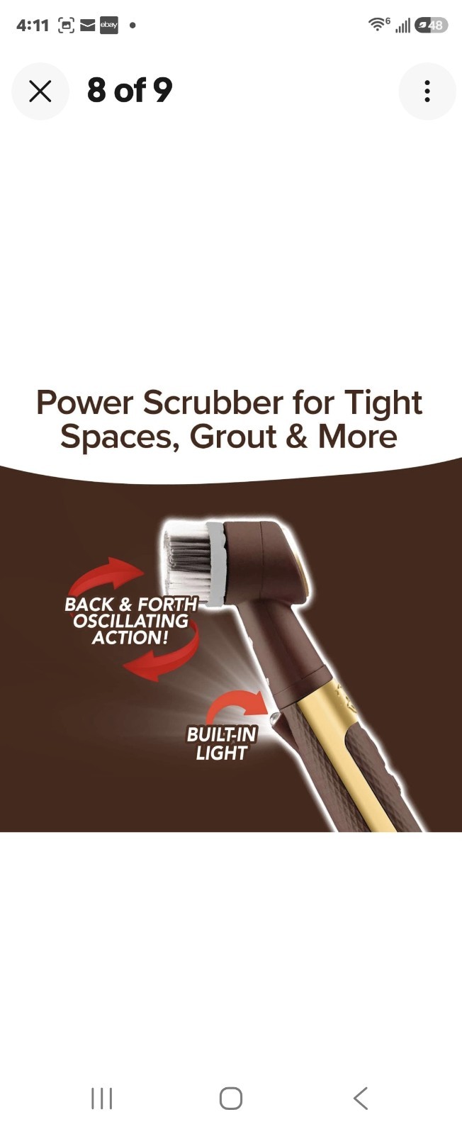 Horsepower Pocket Pony GOLD AS-SEEN-ON-TV Cordless Waterproof Power Scrubber