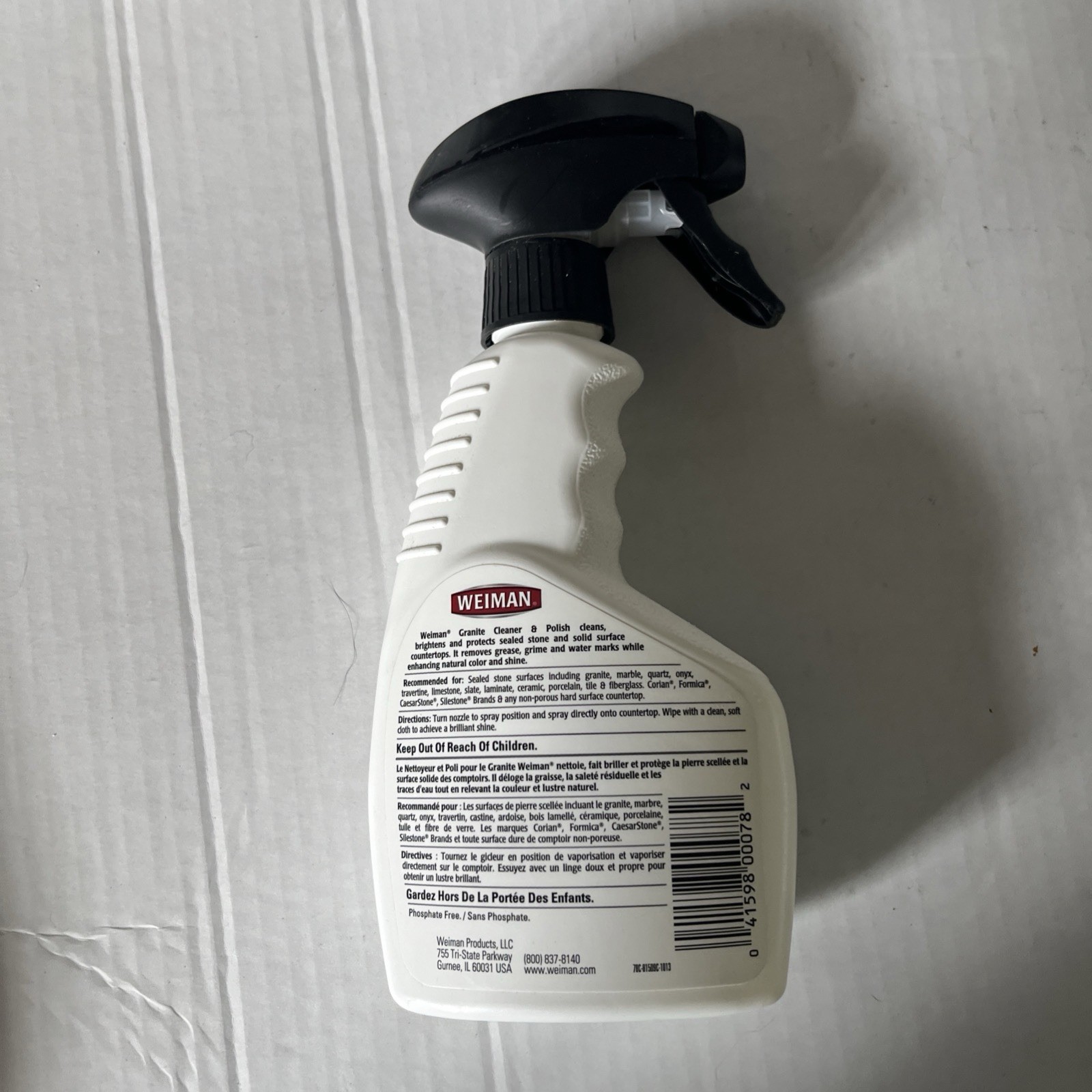 Weiman Granite Cleaner & Polish Spray, 12 Ounce