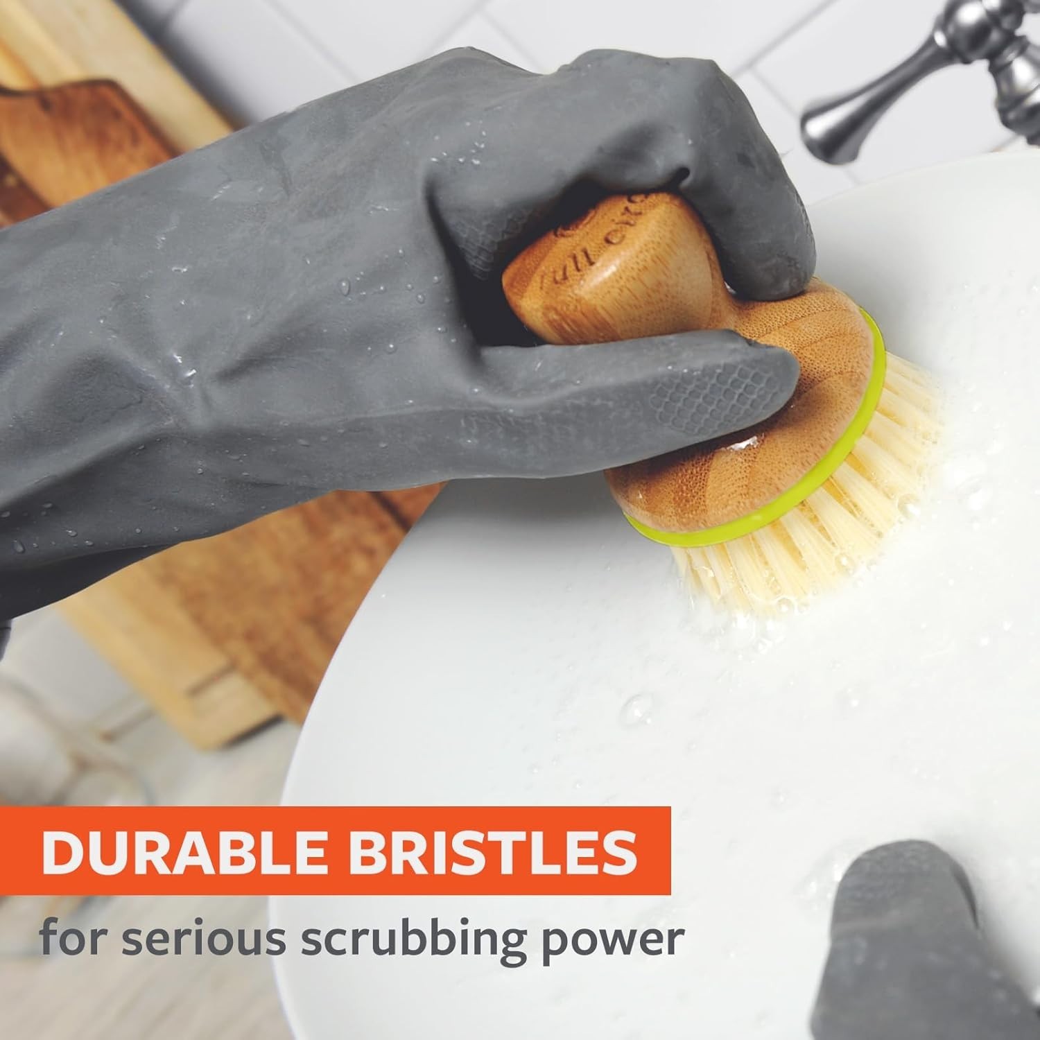 Full Circle Home Bubble Up Replacement Dish Brush Green