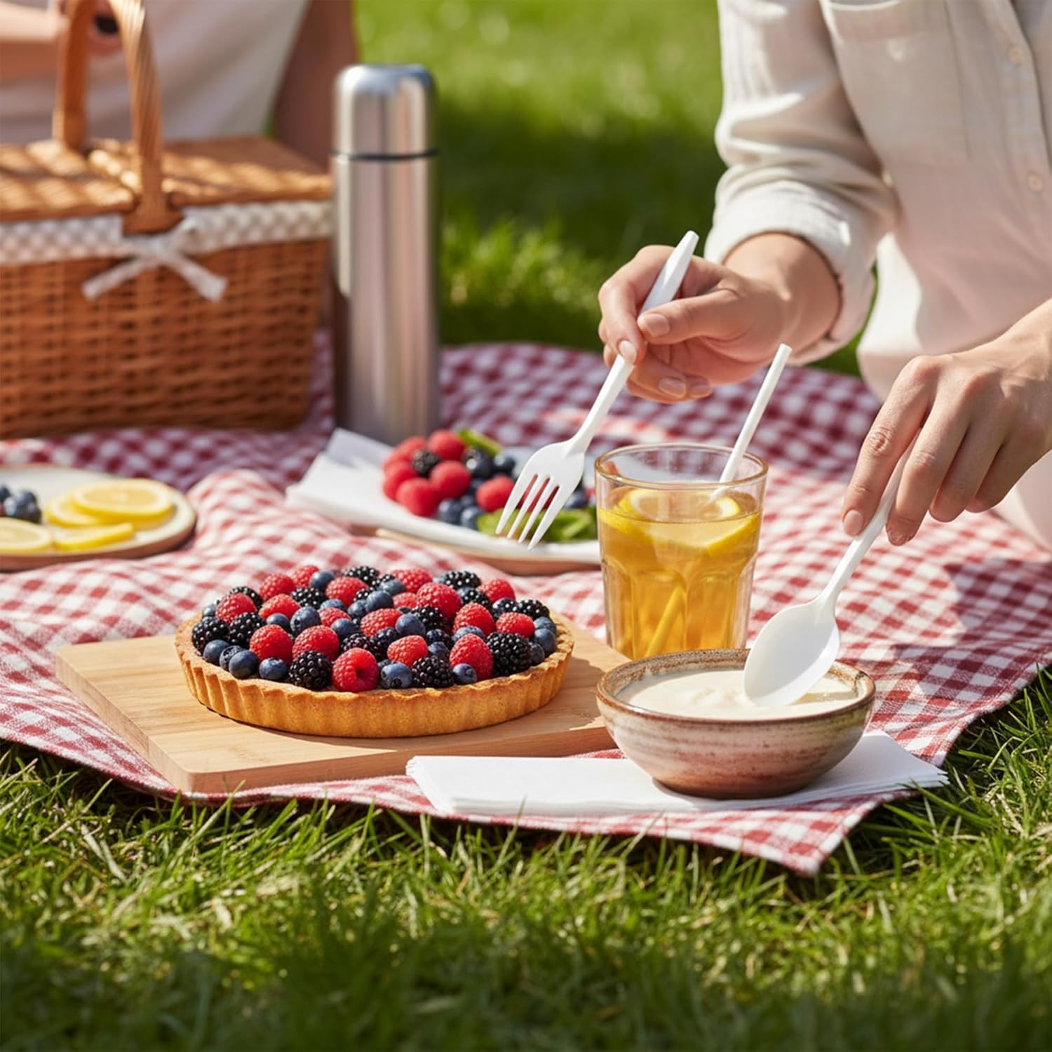 Disposable Individually Wrapped Utensil Kit with Napkin & Milk Straw, 6000-Pie