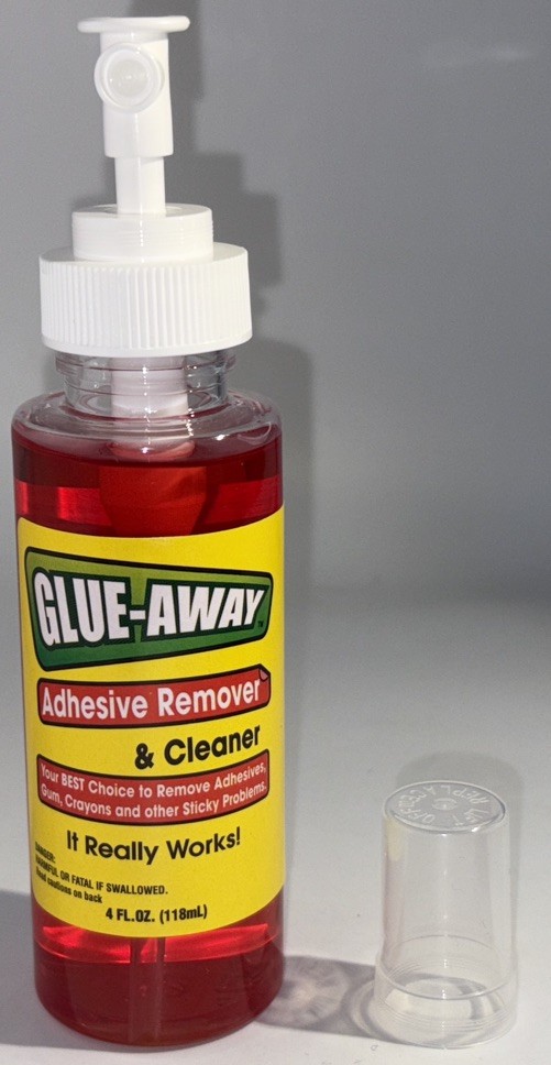 Glue-Away Adhesive Remover Spray Cleans Sticker Price Tag Gum Crayon 4oz-SHIP24H