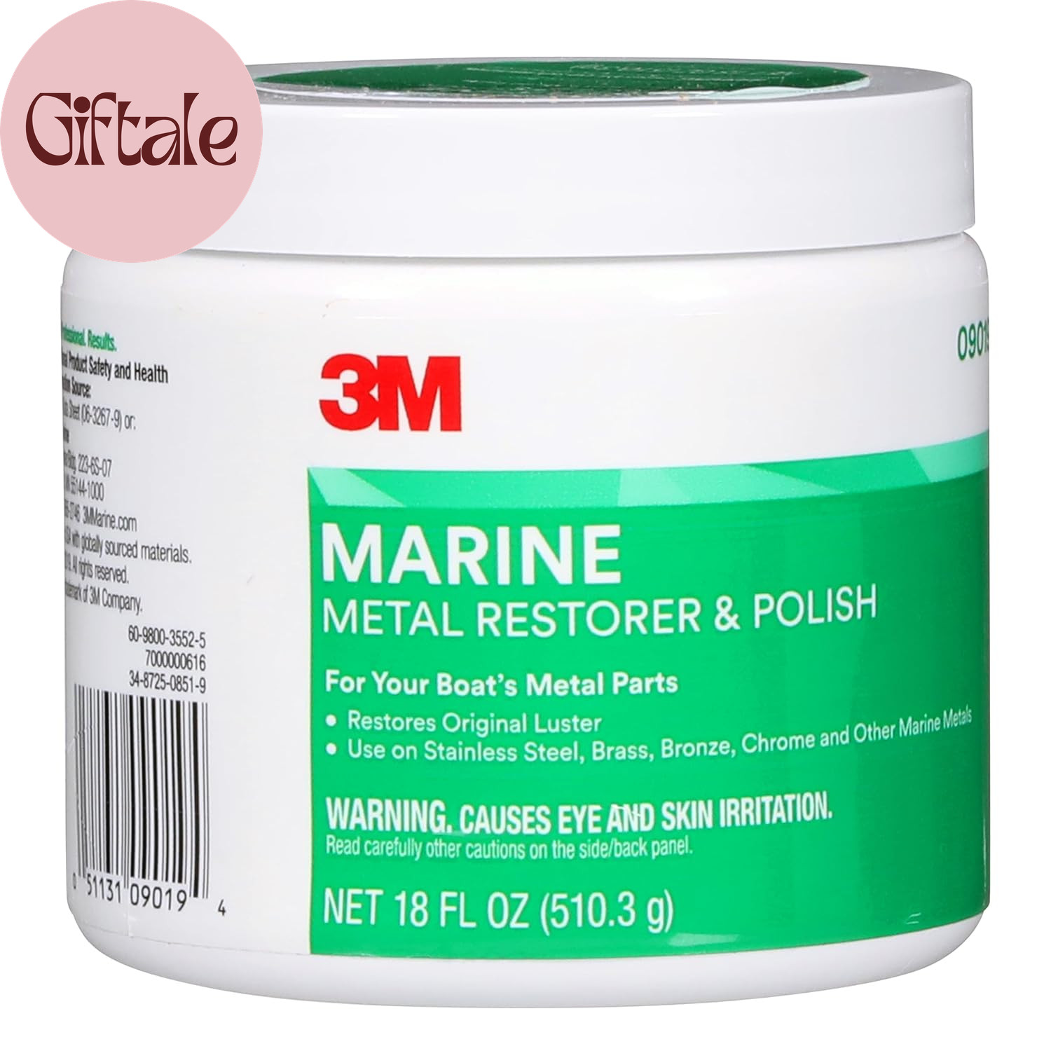 Metal Restorer and Polish, 09019, 18 Oz Paste