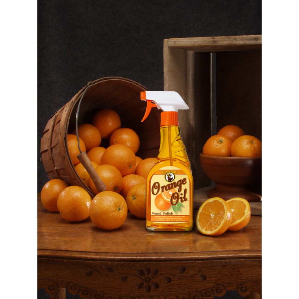 Orange Oil Furniture Polish, 16 oz, Case of 6, Cleans & Restores Shine