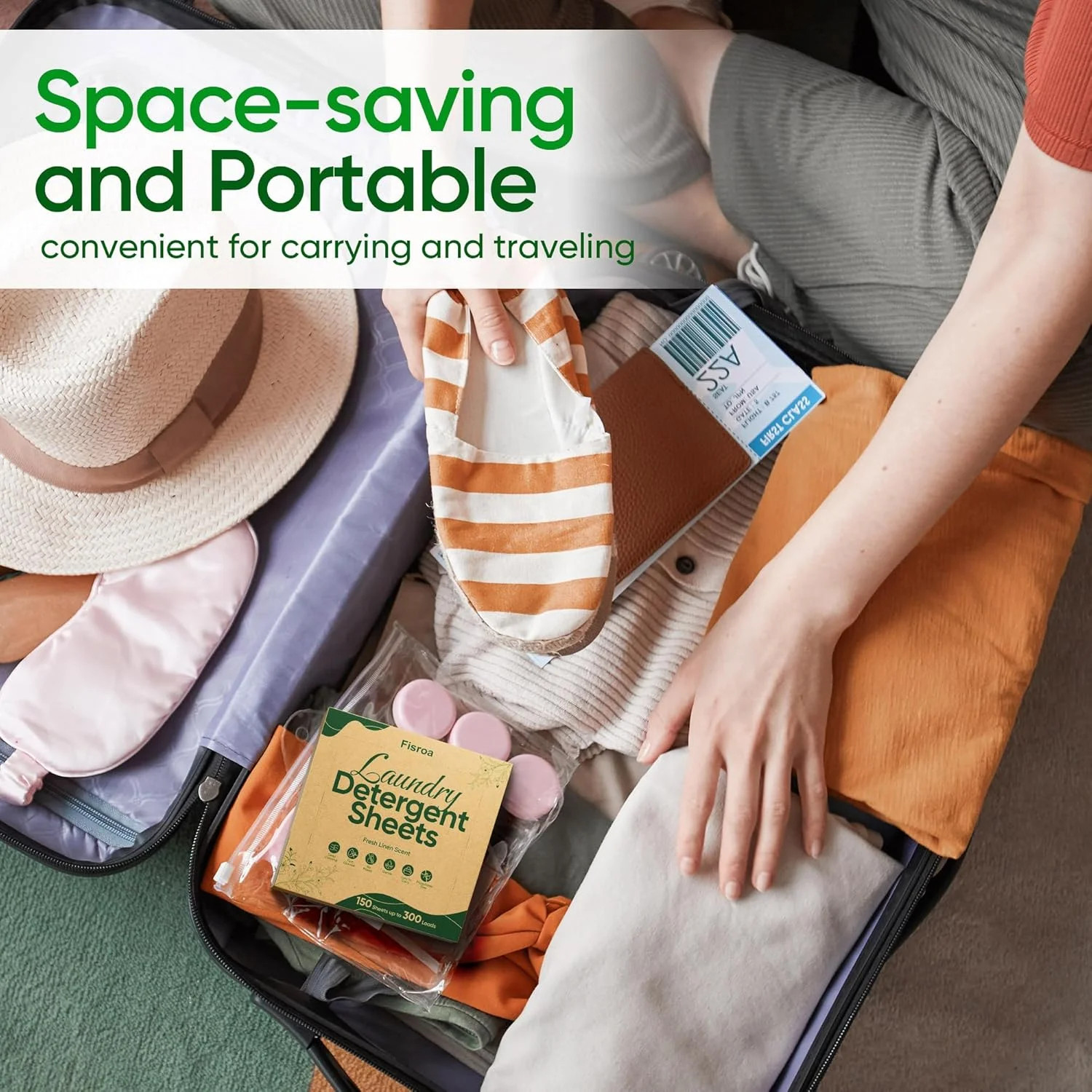 Travel Laundry Strips – Compact, Liquidless Detergent Sheets, Camping & Dorm