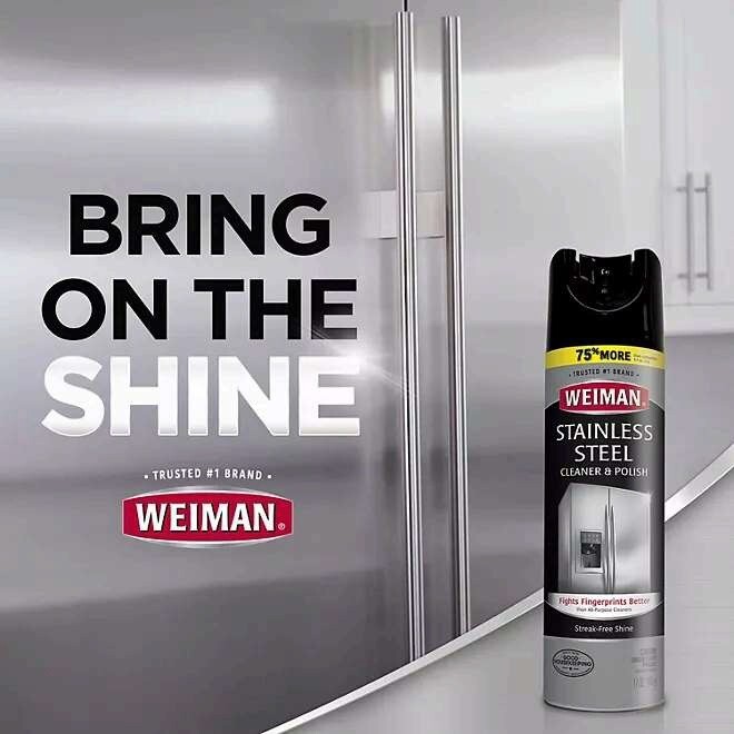 Weiman Stainless Steel Kitchen and Home Appliance Cleaner & Polish, 17 Oz.