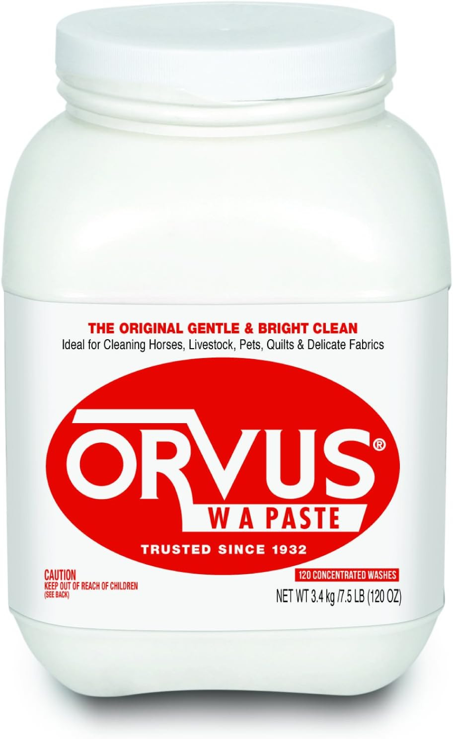 WA Paste Cleaner – 120Oz.- Horse, Livestock and Dog Shampoo – Quilt, Fine Linen