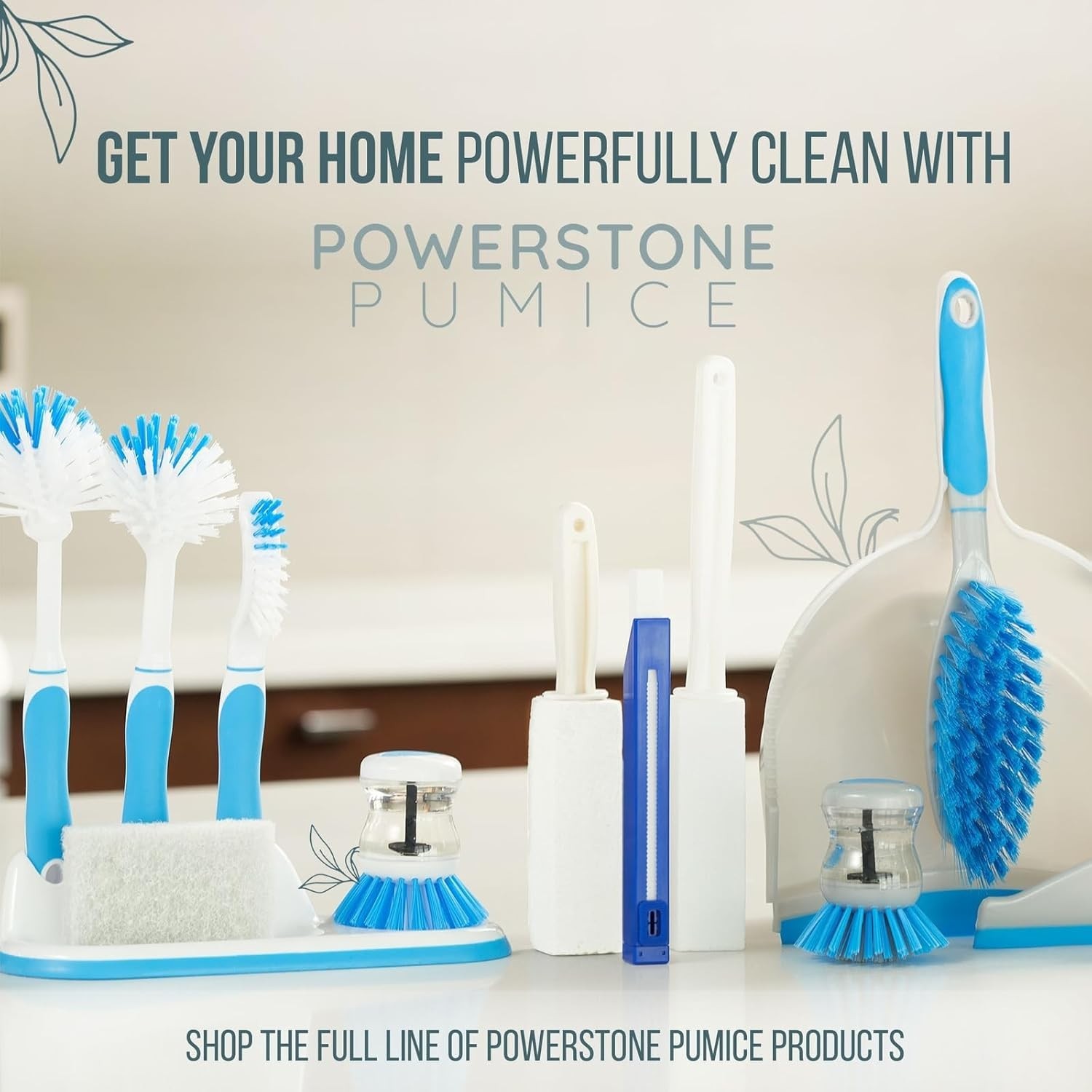 Gentle Hard Water Stain Remover – 4 Pumice Stones for Toilets, Grills, and Tiles