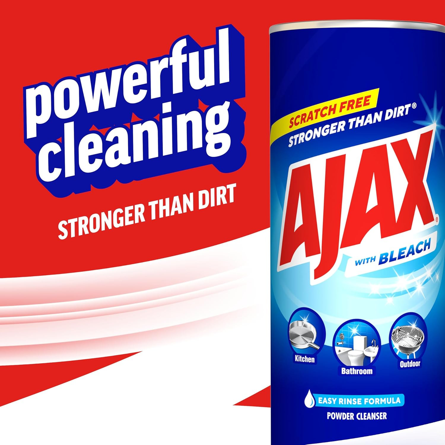 Ajax Powder Cleanser with Bleach – 21 Ounce (Pack of 12)
