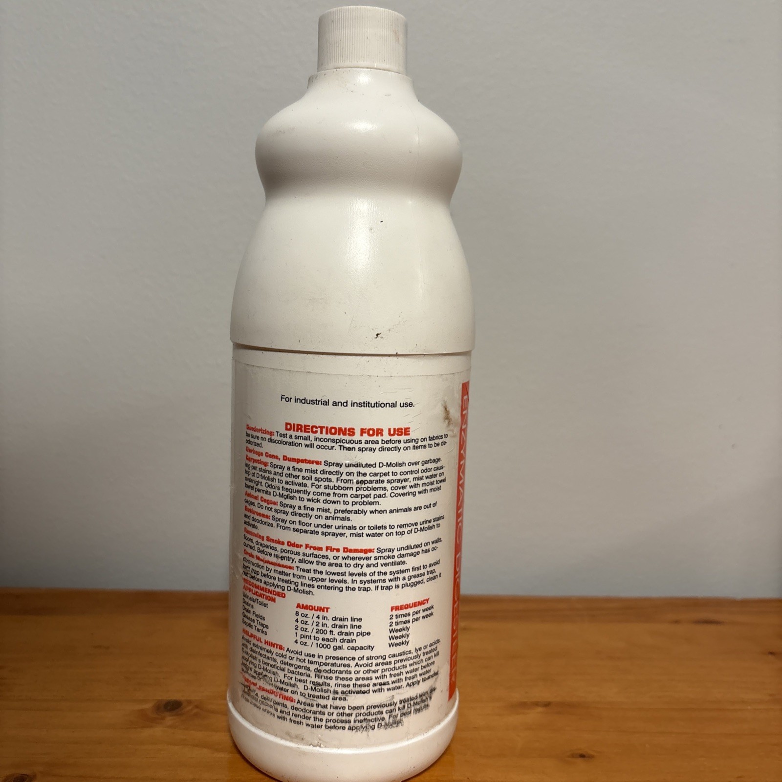 D-Molish Neutron Industries Enzymatic Digester & Deodorizer 1 quart (32 ounces)