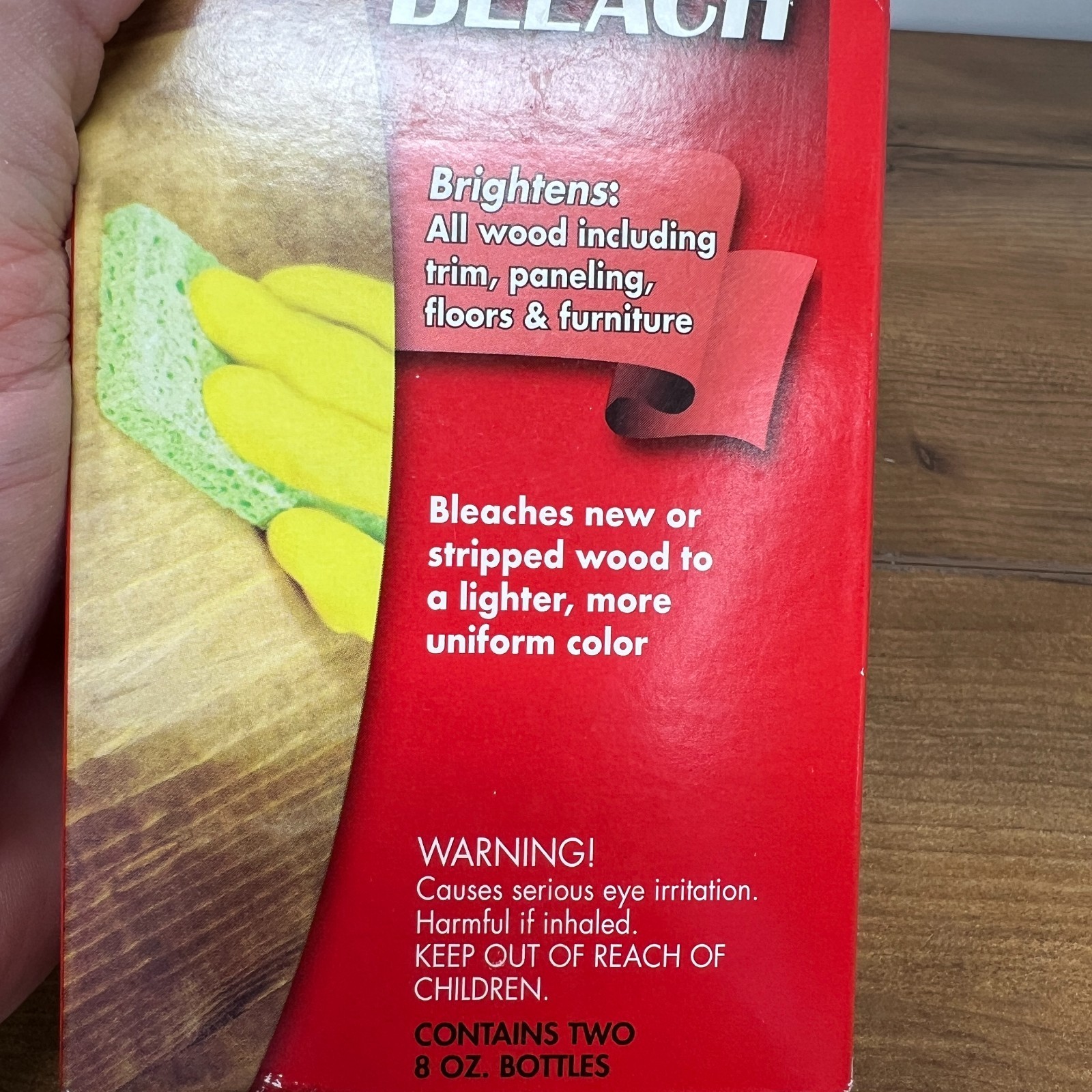 Zinsser 300451 Wood Bleach Part A & Part B 8 Ounce Each New in Box