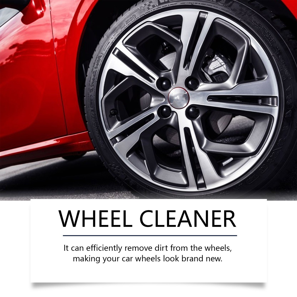 Car Wheel Rim Cleaner & Polish Refresher EDTA Formula Restores Shine US