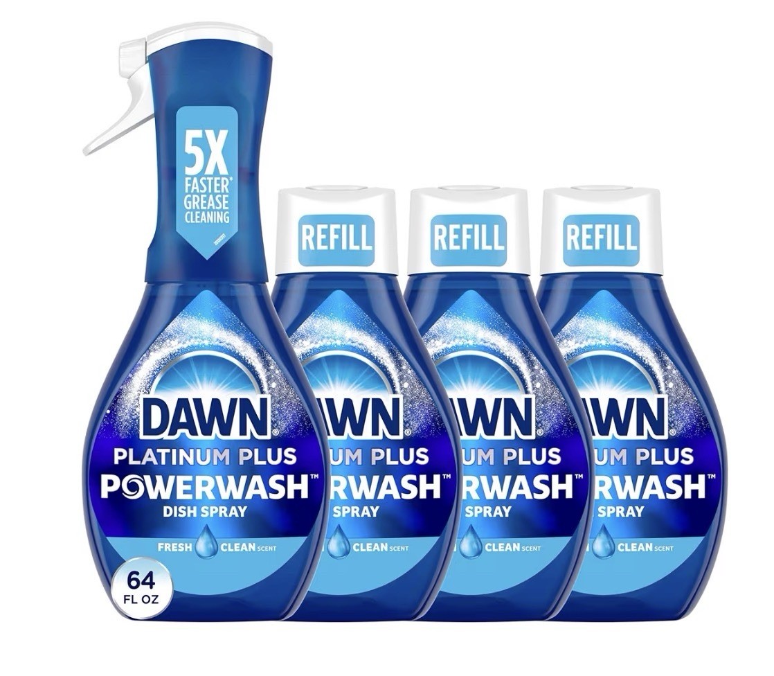 Dawn Platinum Powerwash Dish Spray, Dish Soap, Fresh Scent Bundle, 1 Spray (16Oz