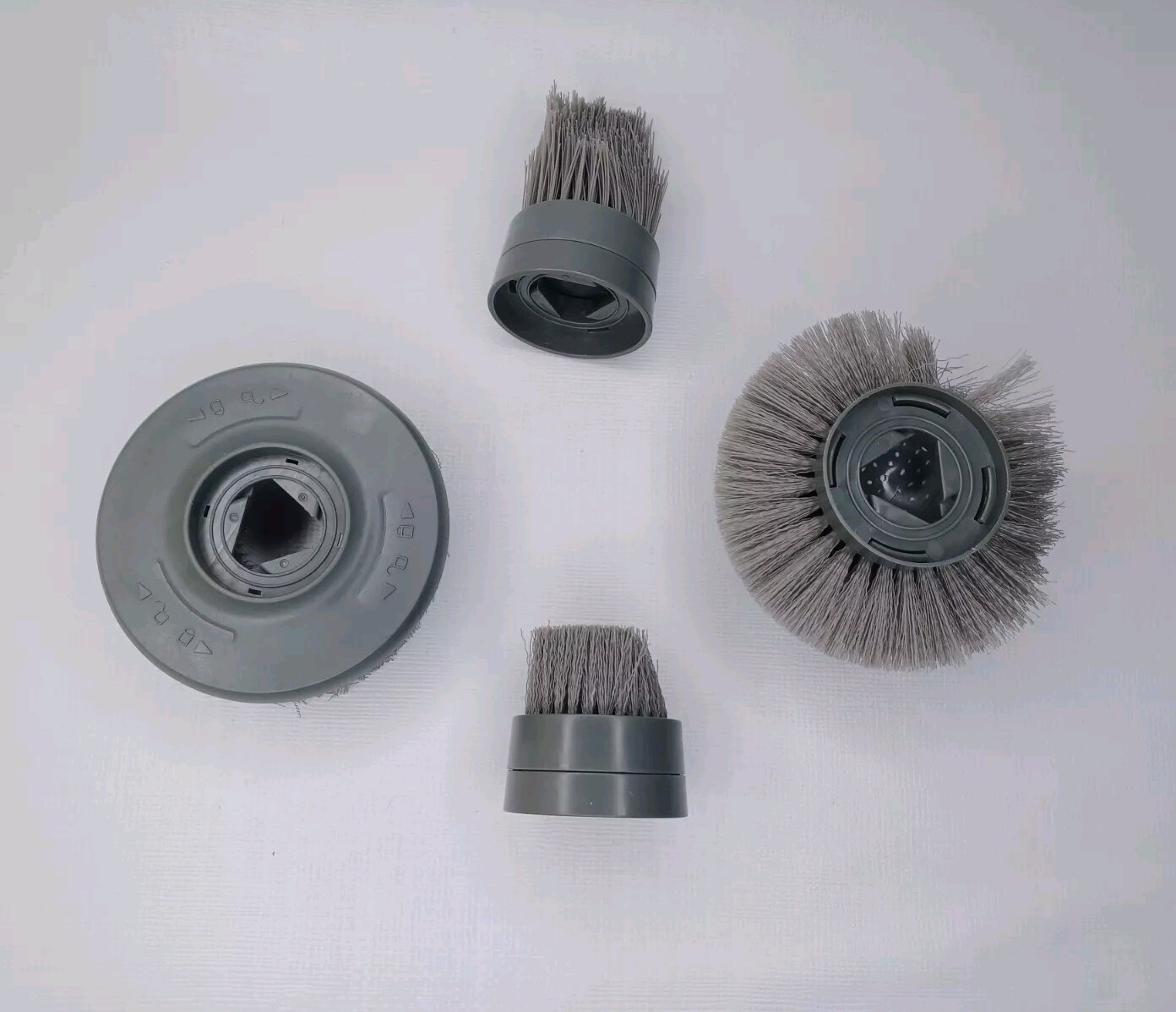 Kleenovate Spin Series Set Of 4 Replacement Brushes Round Flat Corner Small Flat