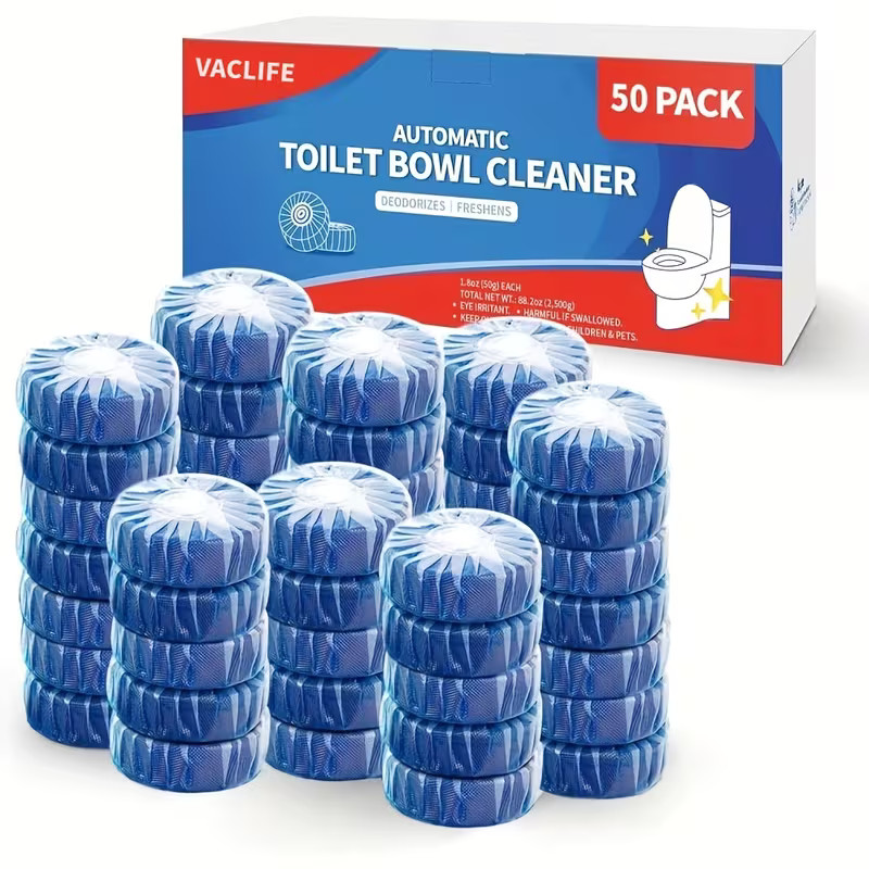 Vacplus Automatic Toilet Bowl Cleaner Tablets Bathroom Toilet Tank Cleaner NEW !