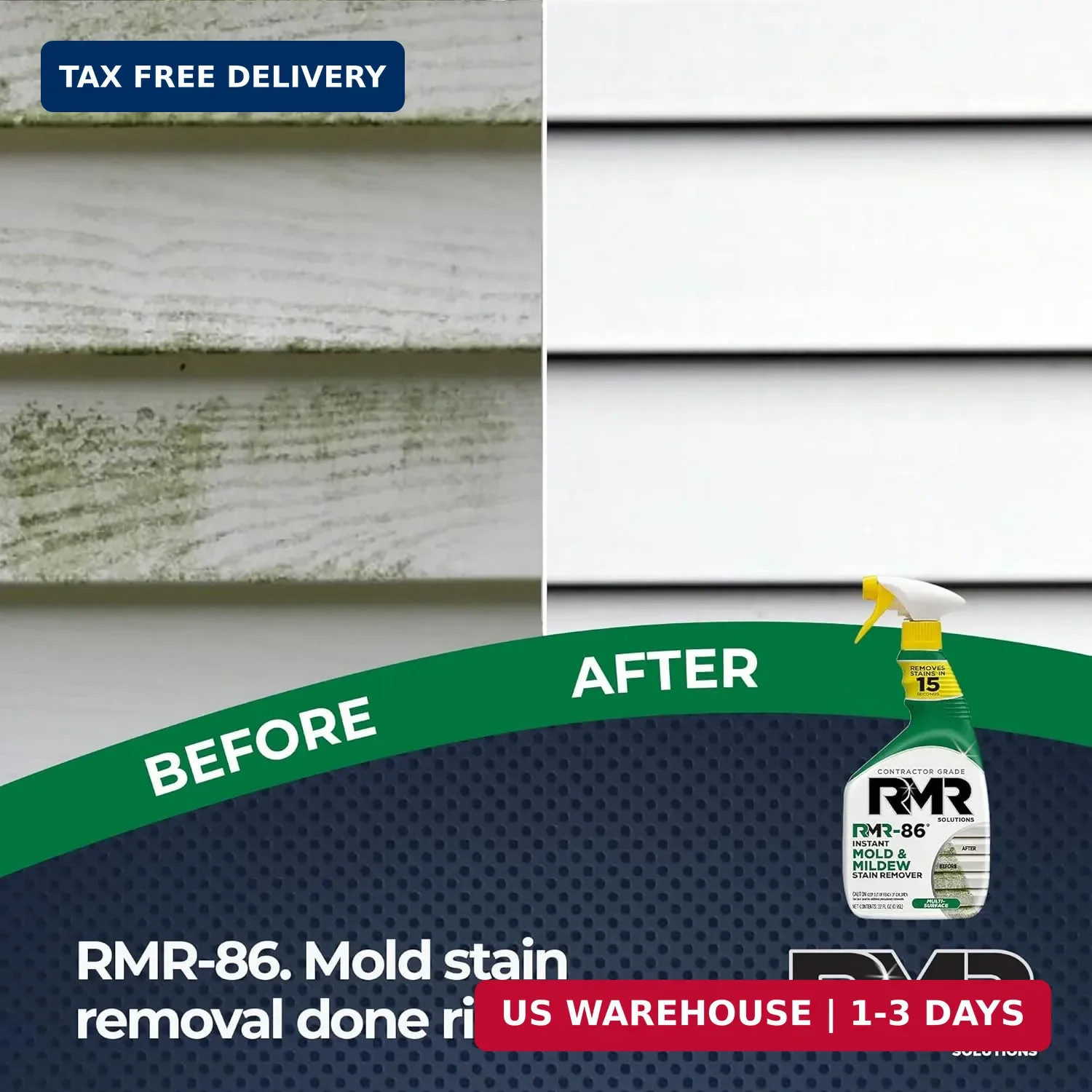RMR Instant Mold & Mildew Stain Remover Spray + Xtreme Soap Scum Remover, No-Scr