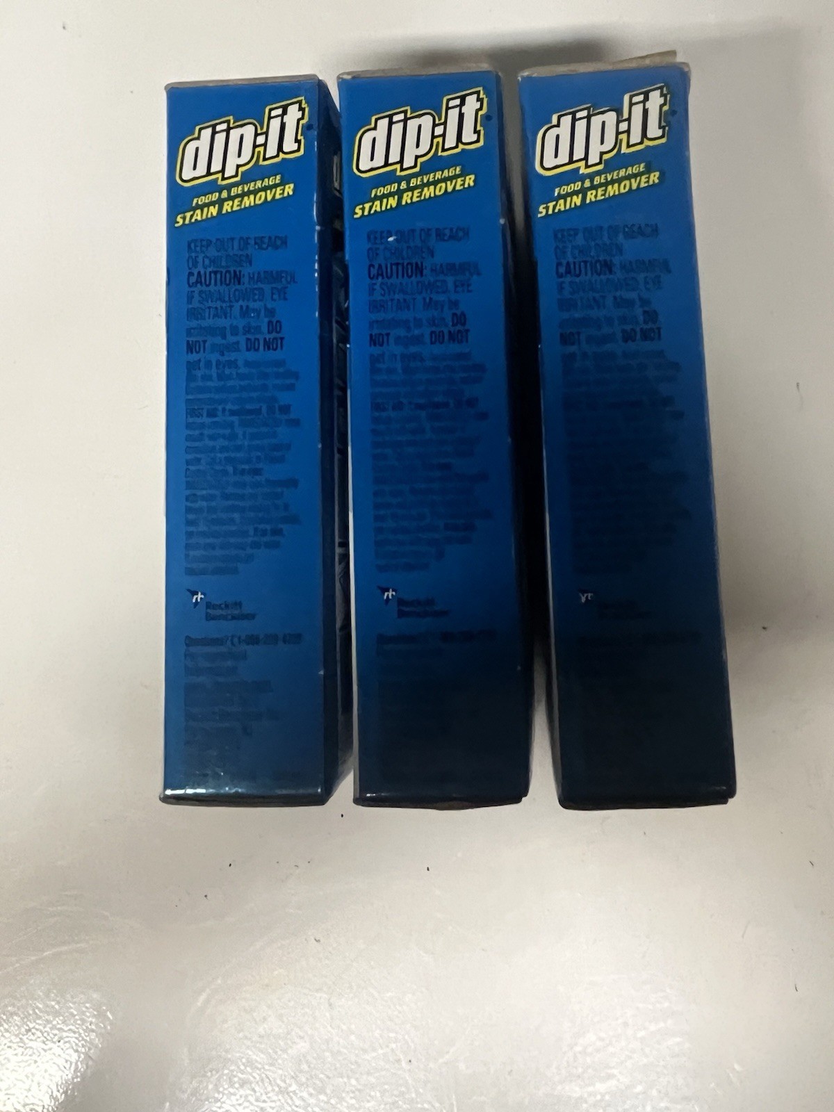 Lot Of 3 dip-it Food & Beverage Stain Remover Powder – 5 fl oz Hard Powder