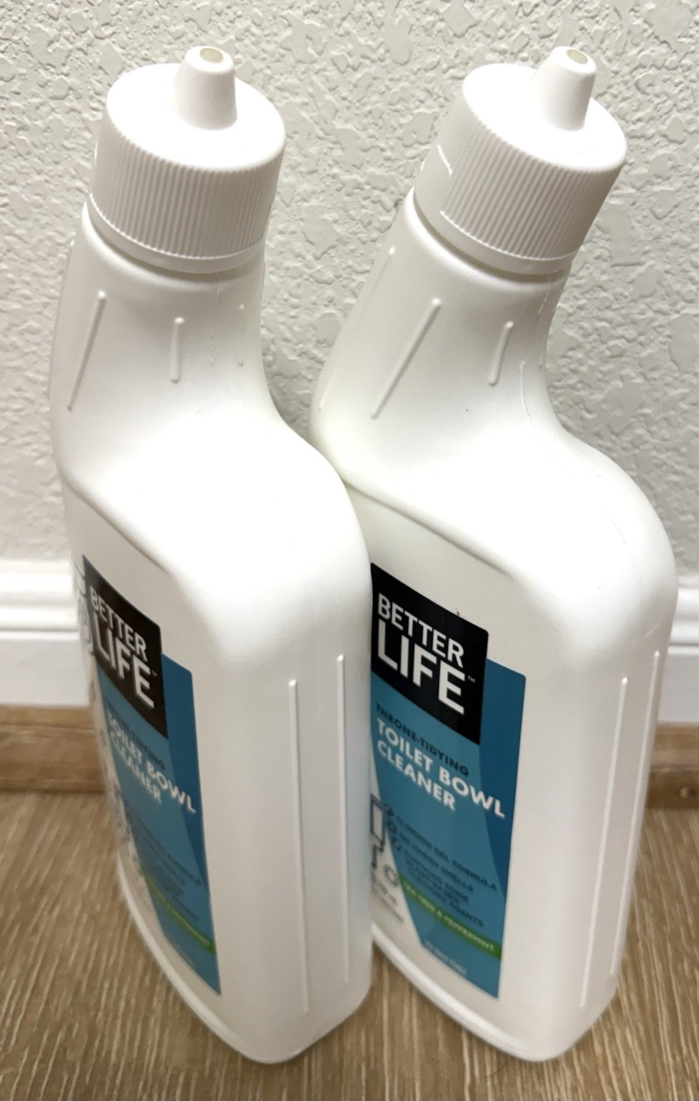 2 PK 24 Oz, Natural Toilet Bowl Cleaner Gel, Tea Tree & Peppermint, Plant-Based
